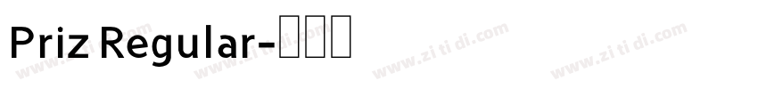 Priz Regular字体转换